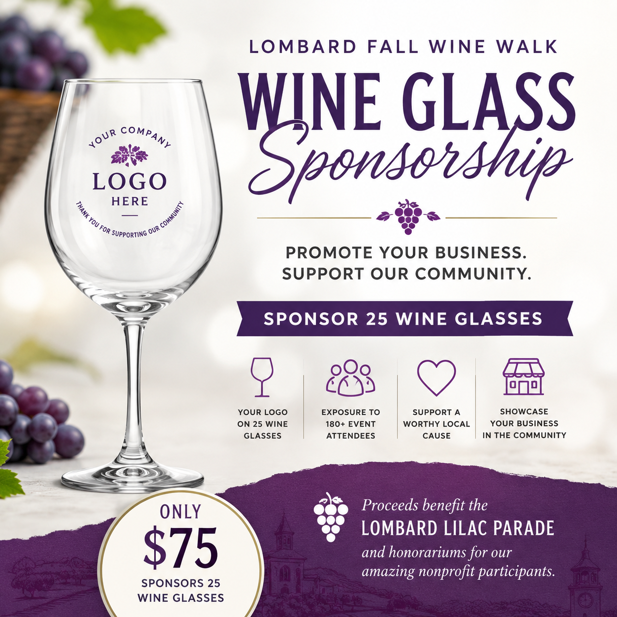 Wine Glass Sponsorship